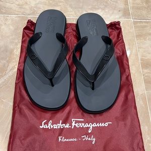 Authentic Salvatore Ferragamo Black Sandals